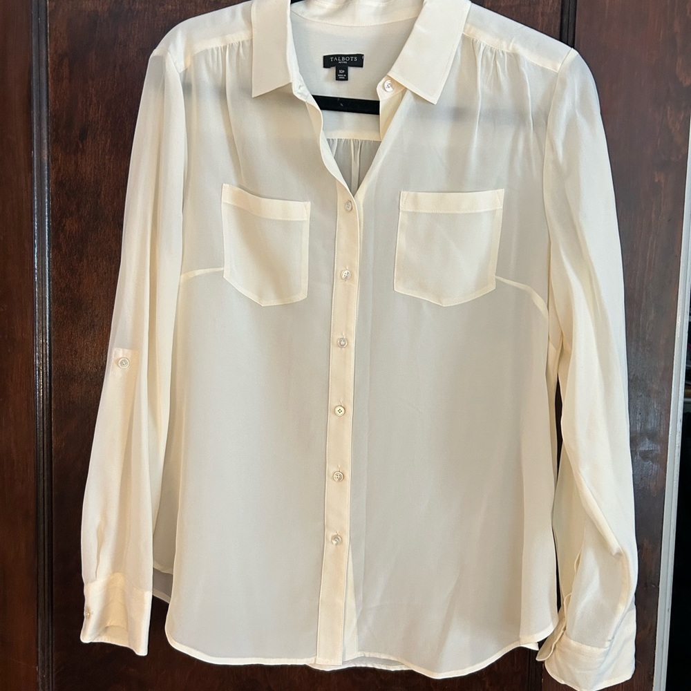 Talbots silk top